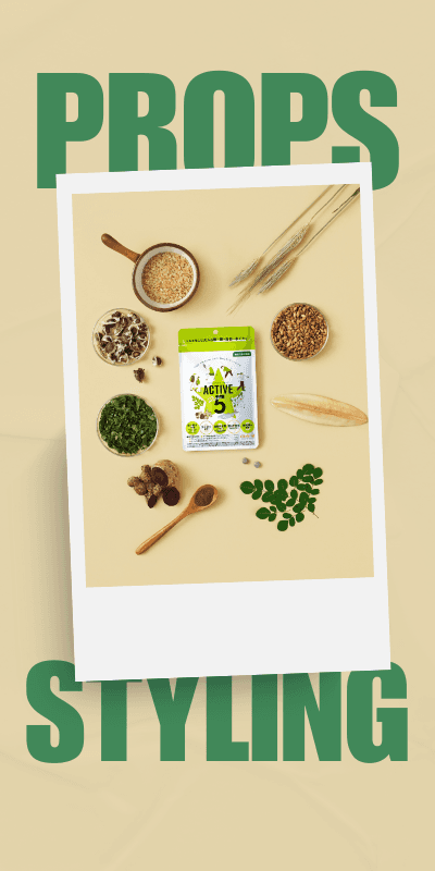 Active 5 supplement Props Stylist